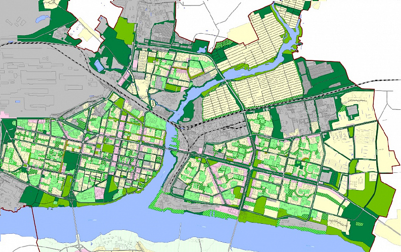 Проект схемы озеленения города Череповца с проектированием скверов и бульваров (Индустриальный, Заягорбский, Северный районы)